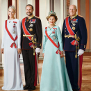 Their Majesties The King and Queen, Their Royal Highnesses The Crown Prince and Crown Princess. Photo: Jørgen Gomnæs, the Royal Court